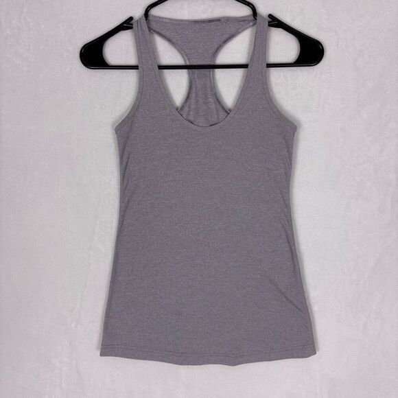 Lululemon Heathered Purple Cool Racerback Tank Top - Picture 1 of 7